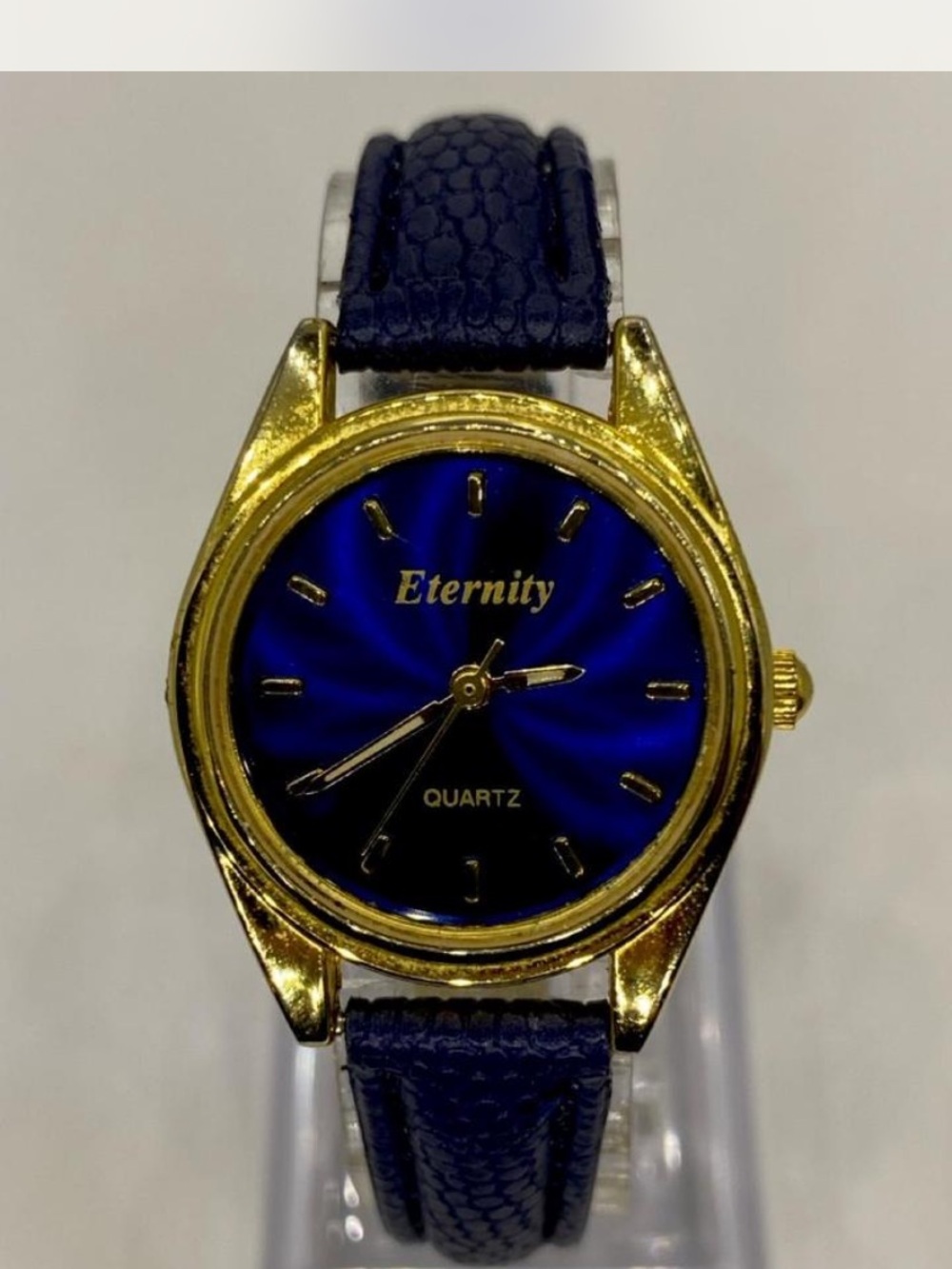 *** Eternity ^^^ Gold-Tone Sapphire Blue Dial Quartz Watch ***